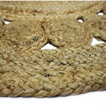 Tapis Funny Rosace - Ø 70 cm - Naturel