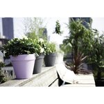 Pot de fleurs rond Loft Urban Ø 20 cm - Gris chaud
