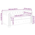 vidaXL Canapé Chesterfield à 2 places cuir synthétique blanc