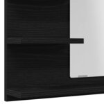 vidaXL Miroir de salle de bain chêne noir 60x10 5x45cm bois ingénierie
