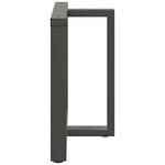 vidaXL Pieds de table à manger en forme de T  2 pièces  anthracite  100 x 35 x (72-73) cm  acier