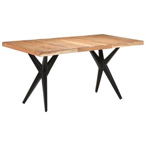 vidaXL Table de salle à manger 160x80x76 cm Bois d'acacia solide