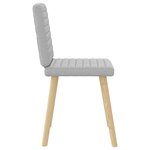 vidaXL Chaises à manger lot de 2 gris nuage tissu