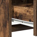 vidaXL Haut Armoire Chêne fumé 40 x 41 x 135 cm Bois d'ingénierie