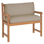 vidaXL Coussin pour dossier de palette Taupe 120 x 40 x 12 cm