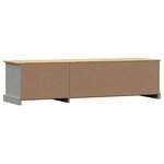 vidaXL Meuble TV VIGO gris 156x40x40 cm bois massif de pin