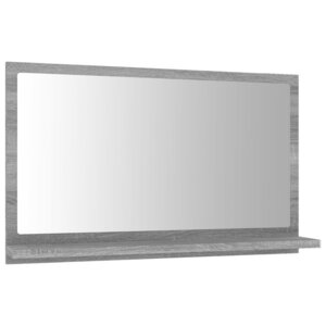 Miroir de bain 60 x 10 5 x 37 cm bois d'ingénierie gris 02_0006900