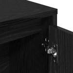 vidaXL Bibliothèque chêne noir 89x24x101 5 cm bois d'ingénierie