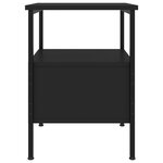 vidaXL Tables de chevet 2 Pièces noir 34x36x50 cm bois d’ingénierie