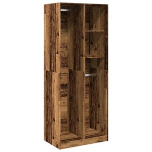 vidaXL Garde-robe vieux bois 80x50x200 cm bois d'ingénierie