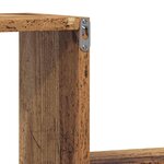 vidaXL Étagères murales 2 Pièces vieux bois 100x15x20cm bois d'ingénierie
