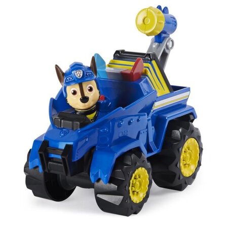 Pat patrouille - vehicule + figurine deluxe chase dino rescue paw patrol -  6059512 - voiture a remonter jeu jouet enfant 3 ans - La Poste