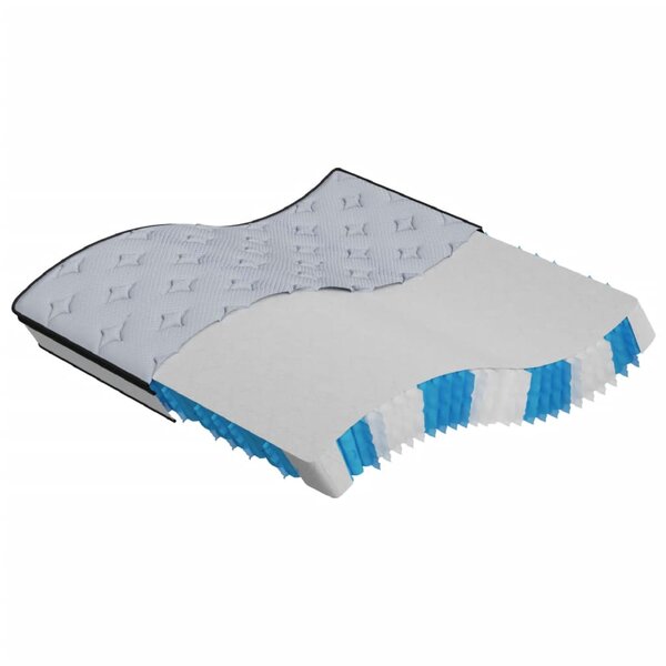 vidaXL Matelas à ressorts ensachés moyen plus 180x200 cm
