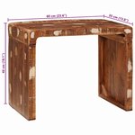 vidaXL Table d'appoint 60 x 35 x 45 cm bois de récupération massif