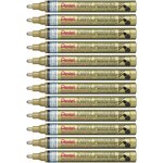 Marqueur Peinture PAINT MARKER MMP10 Pointe ronde Moyenne Or x 12 PENTEL