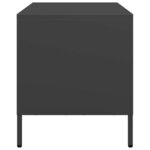 vidaXL Meuble TV noir 68x39x43 5 cm acier laminé à froid