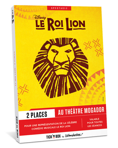 Coffret cadeau - TICKETBOX - Le Roi Lion - 2 places