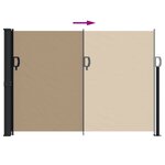vidaXL Auvent latéral rétractable taupe 140x300 cm