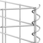 vidaXL Lits surélevés en gabion 3 Pièces 30x30x150 cm Fer