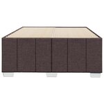vidaXL Cadre de lit sans matelas marron foncé 120x200 cm tissu