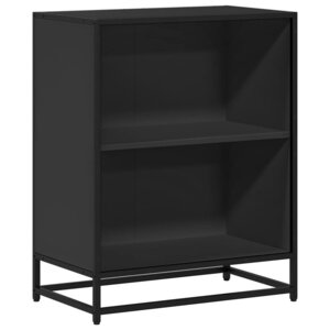 vidaXL Bibliothèque noir 60x35x76 cm bois d'ingénierie