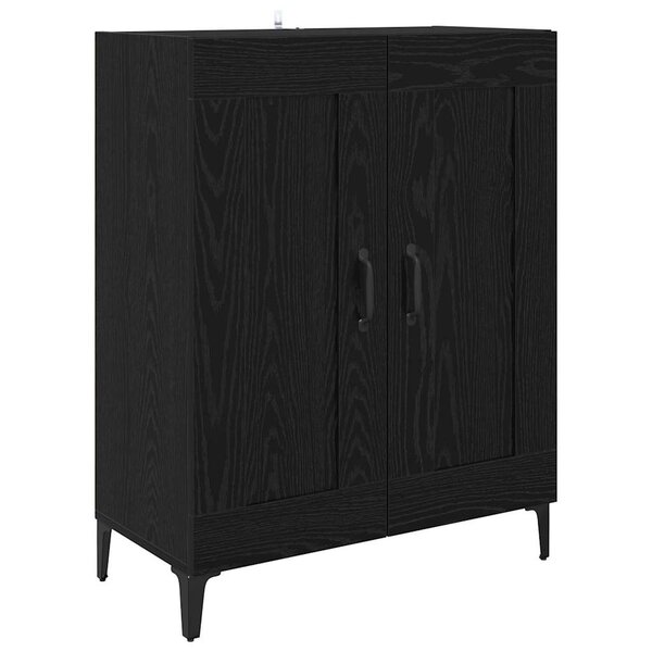 vidaXL Buffet Chêne noir 69 5 x 34 x 90 cm Bois d'ingénierie