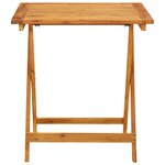vidaXL Ensemble de bistro 3 Pièces beige tissu et bois massif