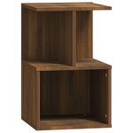 vidaXL Tables de chevet 2Pièces Chêne marron 35x35x55cm Bois d'ingénierie