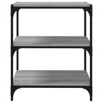 vidaXL Bibliothèque Sonoma gris 60x33x70 5 cm Bois d'ingénierie acier