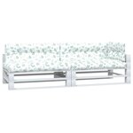 vidaXL Coussins de palette lot de 5 motif de feuilles tissu