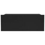 vidaXL Tables de chevet flottantes 2 Pièces Noir 40x30x15 cm