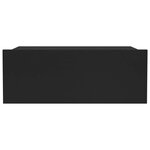 vidaXL Tables de chevet flottantes 2 Pièces Noir 40x30x15 cm