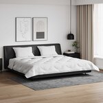 vidaXL Couette avec Oreillers 3 pc Blanc Microfibre et Plumes D'oie