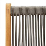 vidaXL Chaises inclinables de jardin lot de 4 gris bois massif acacia