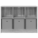 vidaXL Buffet avec tiroir Gris Sonoma 88 5 x 27 5 x 63 5 cm