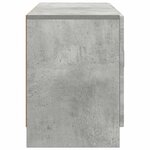 vidaXL Meuble TV Gris béton 99 x 34 5 x 47 cm Bois d'ingénierie