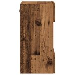 vidaXL Meubles muraux avec lumières LED pour TV 2 Pièces vieux bois 40x30x60 5cm