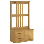 vidaXL Portemanteau SANDNES 87x40x159 5 cm bois massif pin