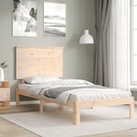 vidaXL Cadre de lit sans matelas bois de pin massif
