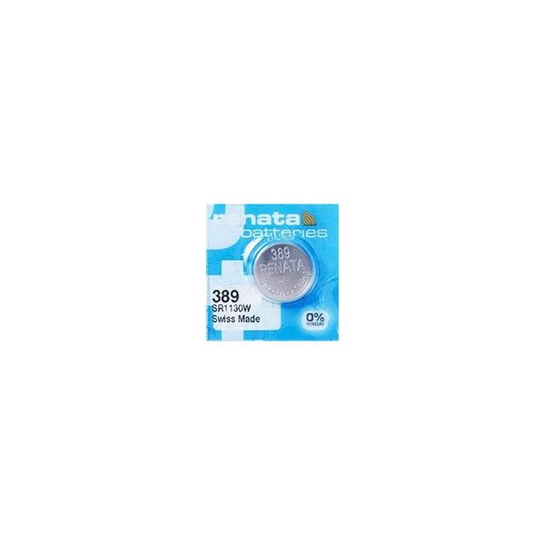 Blister de 1 Pile bouton oxyde argent X389 SR1130W RENATA