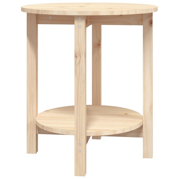 vidaXL Table basse Ø 55x60 cm Bois massif de pin