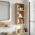 vidaXL Armoire murale de salle de bain Chêne artisan 30 x 14 x 70 cm