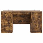 vidaXL Bureau Chêne fumé 142 5 x 50 x 75 cm Bois d'ingénierie