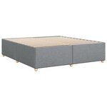 vidaXL Cadre de lit sans matelas gris clair 200x200 cm tissu