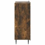 vidaXL Buffet Chêne fumé 66 x 34 5 x 91 5 cm Bois d'ingénierie