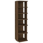 vidaXL Étagère à chaussures Chêne marron 27 5x27x102cm Bois ingénierie