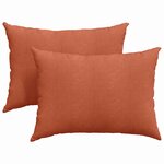 vidaXL Coussins de canapé 2 Pièces Rouge orange 70 x 50 cm