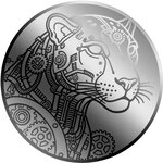 Pièce de monnaie en Palladium 12 Dollars g 0.031 (1/1000 oz) Millésime 2026 STEAMPUNK LEOPARD 1/1000 (PRÉCOMMANDE)