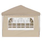 vidaXL Tente de fête pop-up 575 x 288 x 245 cm Crème