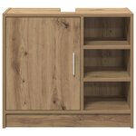 vidaXL Cabinet de salle de bain Chêne artisanal 63 x 29 x 55 cm